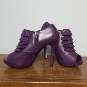 Damita K Purple Platform Pumps